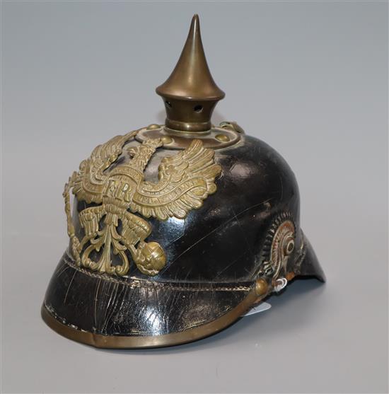 A Pickelhaube helmet height 22cm